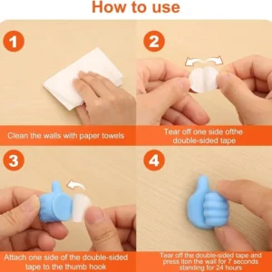 sticker open thumb wall hooks in bangladesh