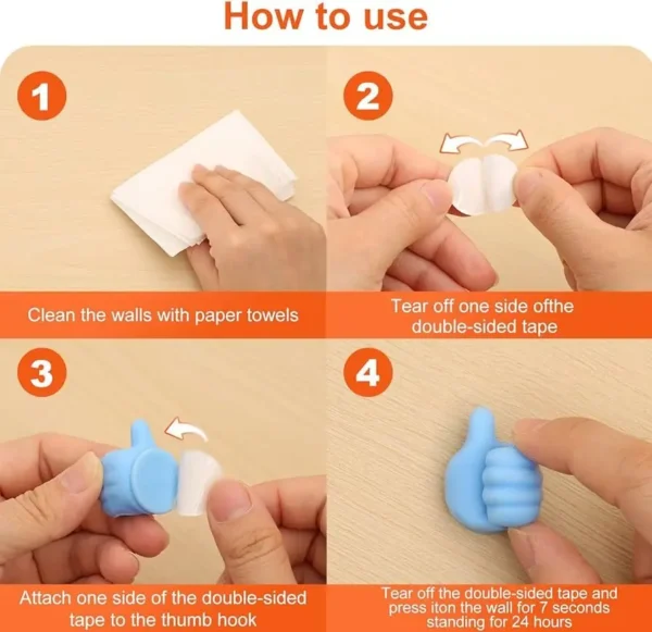 sticker open thumb wall hooks in bangladesh